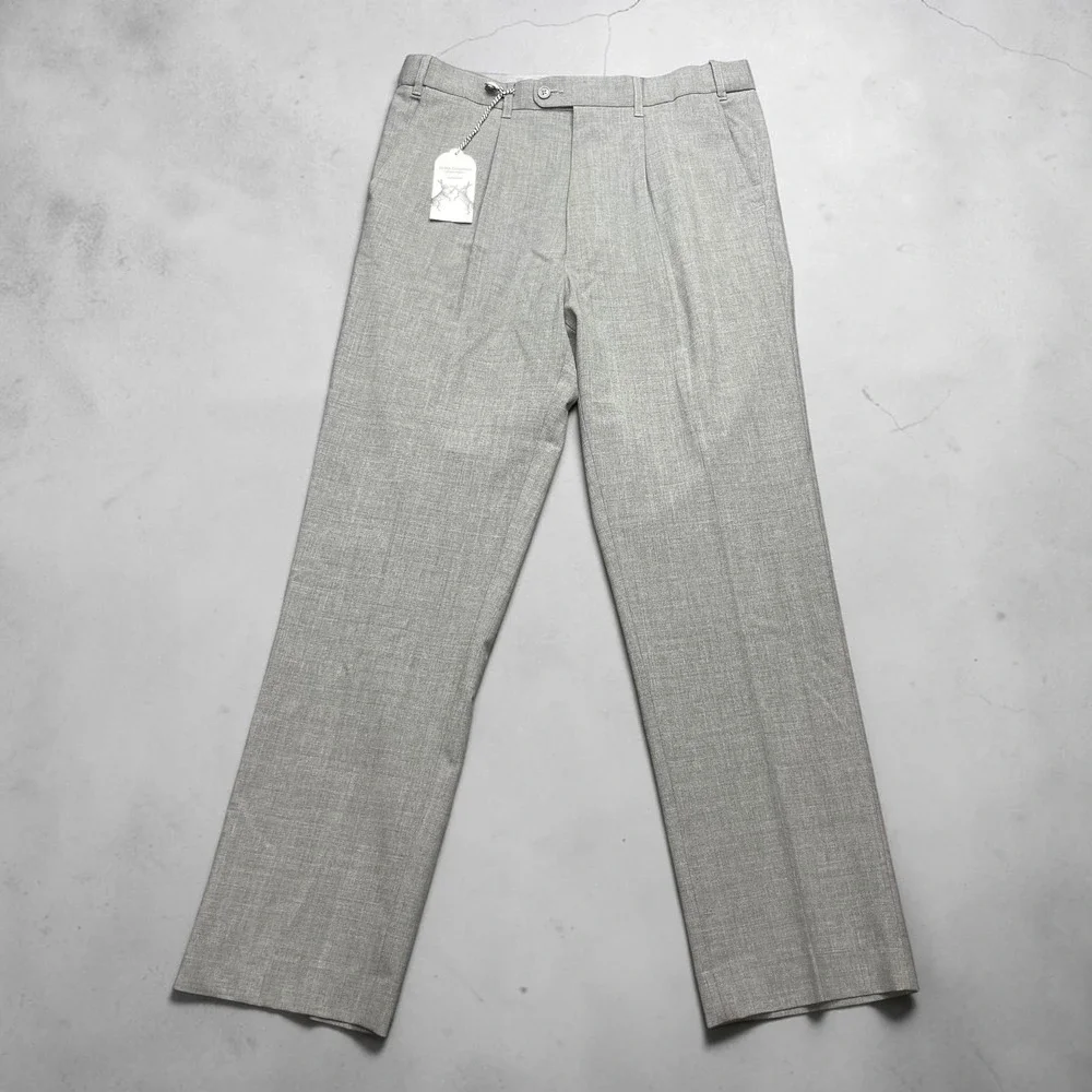 Classic Men's Dress Pants in Light Gray